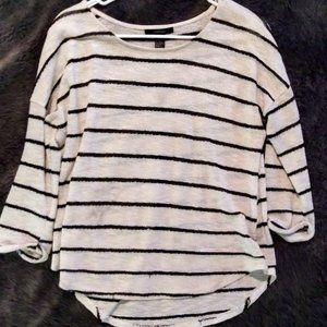 F21 Striped Sheer Top